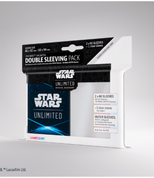 Star Wars: Unlimited Art Sleeves Double Sleeving Pack – Space Blue