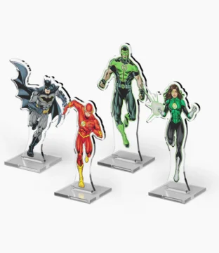 DC 2DZ: Acrylic Standees Pack 1 (Batman, The Flash, Simon Baz, Jessica Cruz)