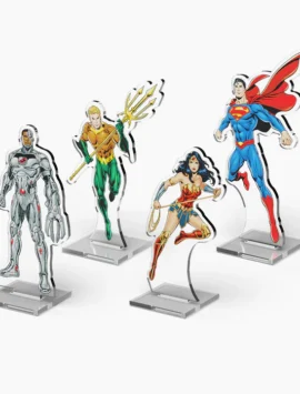 DC 2DZ: Acrylic Standees Pack 2 (Superman, Wonder Woman, Aquaman, Cyborg)