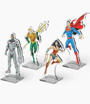 DC 2DZ: Acrylic Standees Pack 2 (Superman, Wonder Woman, Aquaman, Cyborg)