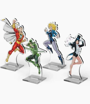 DC 2DZ: Acrylic Standees Pack 3 (Shazam!, Green Arrow, Black Canary, Zatanna)