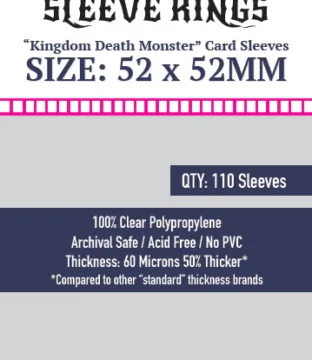 Micas Sleeve Kings «Kingdom Death Monster» (52x52mm) -110 Pack