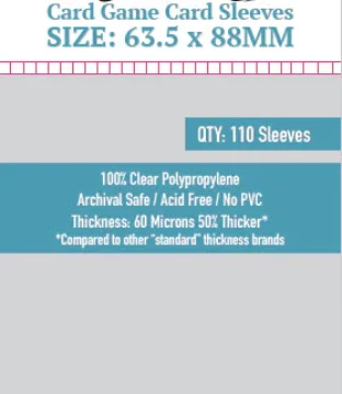 Micas Sleeve Kings Standard Cards (63.5x88mm) – 110 Pack