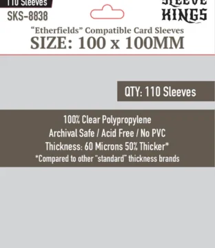 Micas Sleeve Kings Etherfields (100x100mm) -110 Pack