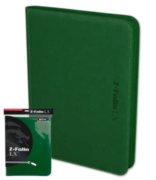 Portfolio: 9-Pocket Zippered LX- Green