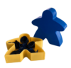 Cajas Meeple (blanca y negra)