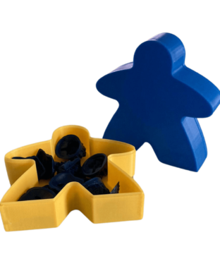 Cajas Meeple (blanca y negra)