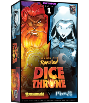 Dice Throne 1 Bárbaro vs Elfa lunar