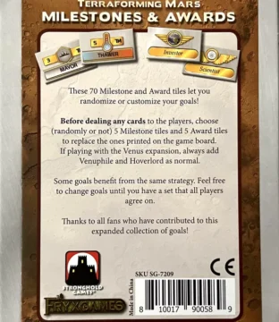 Terraforming Mars: Milestones and Awards
