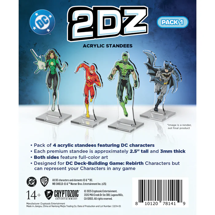DC 2DZ: Acrylic Standees Pack 1 (Batman, The Flash, Simon Baz, Jessica Cruz) - Image 5