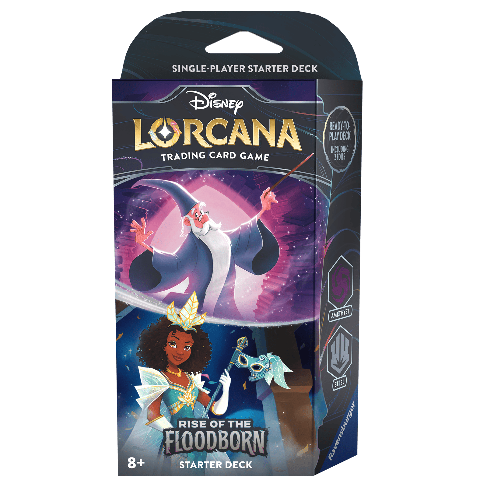 Disney Lorcana Starter Deck Amethyst-Steel "Rise of the Floodborn"