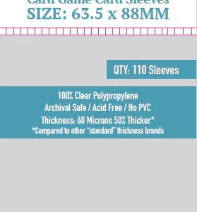 Micas Sleeve Kings Standard Cards (63.5x88mm)