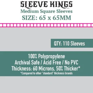 Micas Sleeve Kings Medium Square (65 X 65 MM)