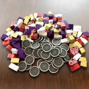 Wyrmspan Upgrade Pack (Metal Coins & Wooden Resources)