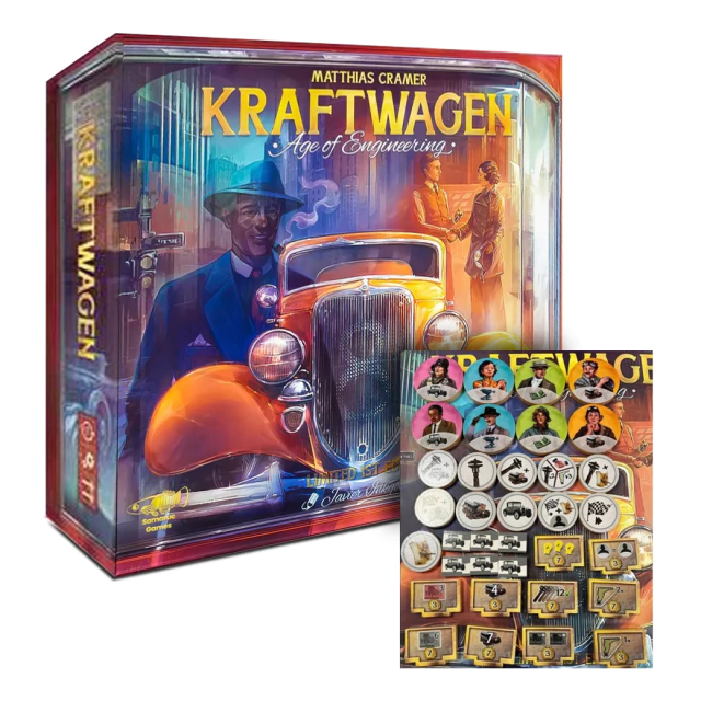 Kraftwagen + Tokens de madera