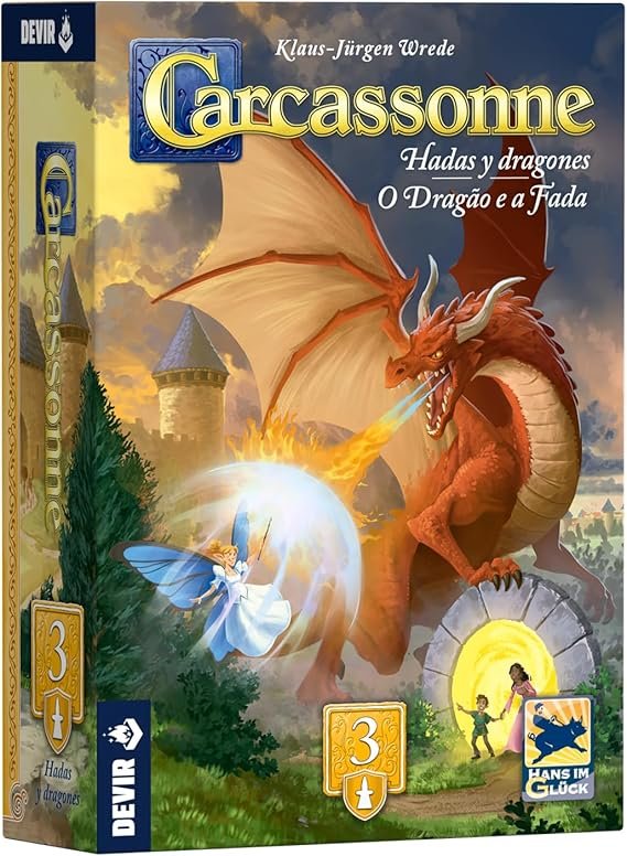 Carcassonne: Dragones y Hadas (3ª Edición)