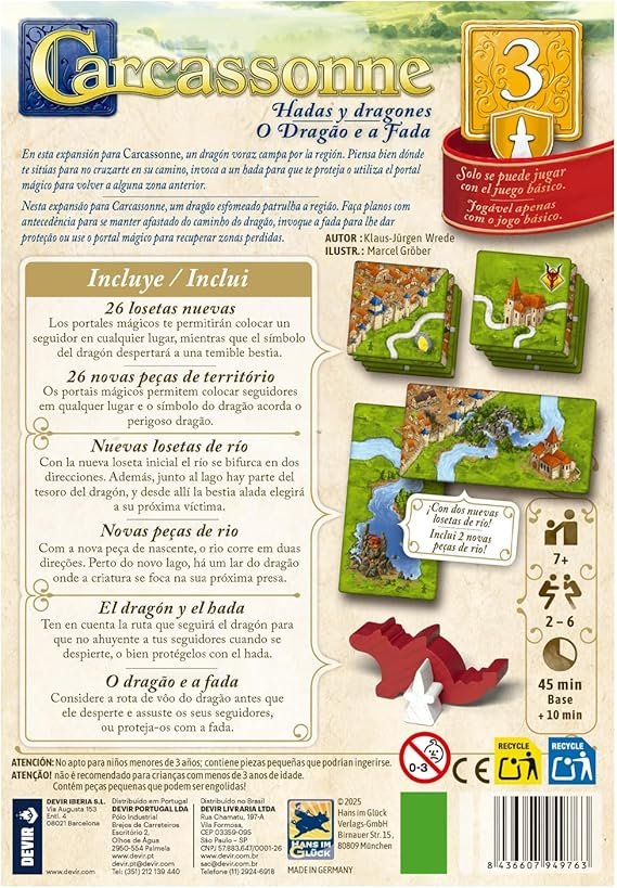 Carcassonne: Dragones y Hadas (3ª Edición) - Image 2