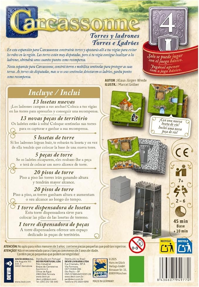 Carcassonne: Torres y Ladrones (3ª Edición) - Image 2