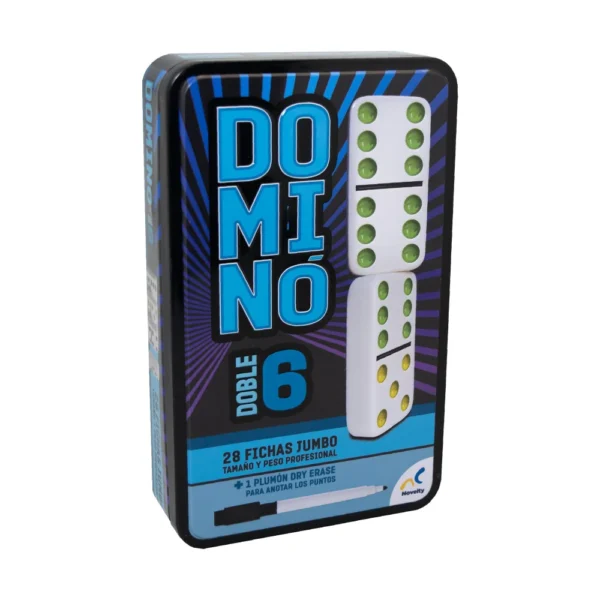 Noris 606108002 - Classic Games - Deluxe Double 6 Domino - Neuf