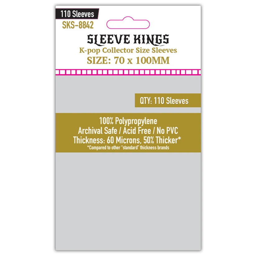 Micas Sleeve Kings Kpop Collector Size (70x100 mm)