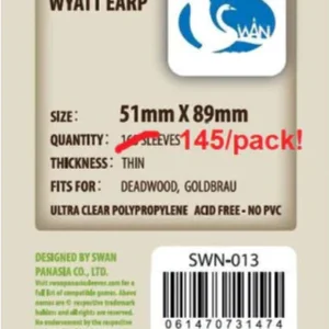 Micas Swan Panasia 51x89mm - 145 pack Thin Sleeves
