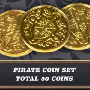 50 Metal Coin Board Game Upgrade Set (Pirate Coins)